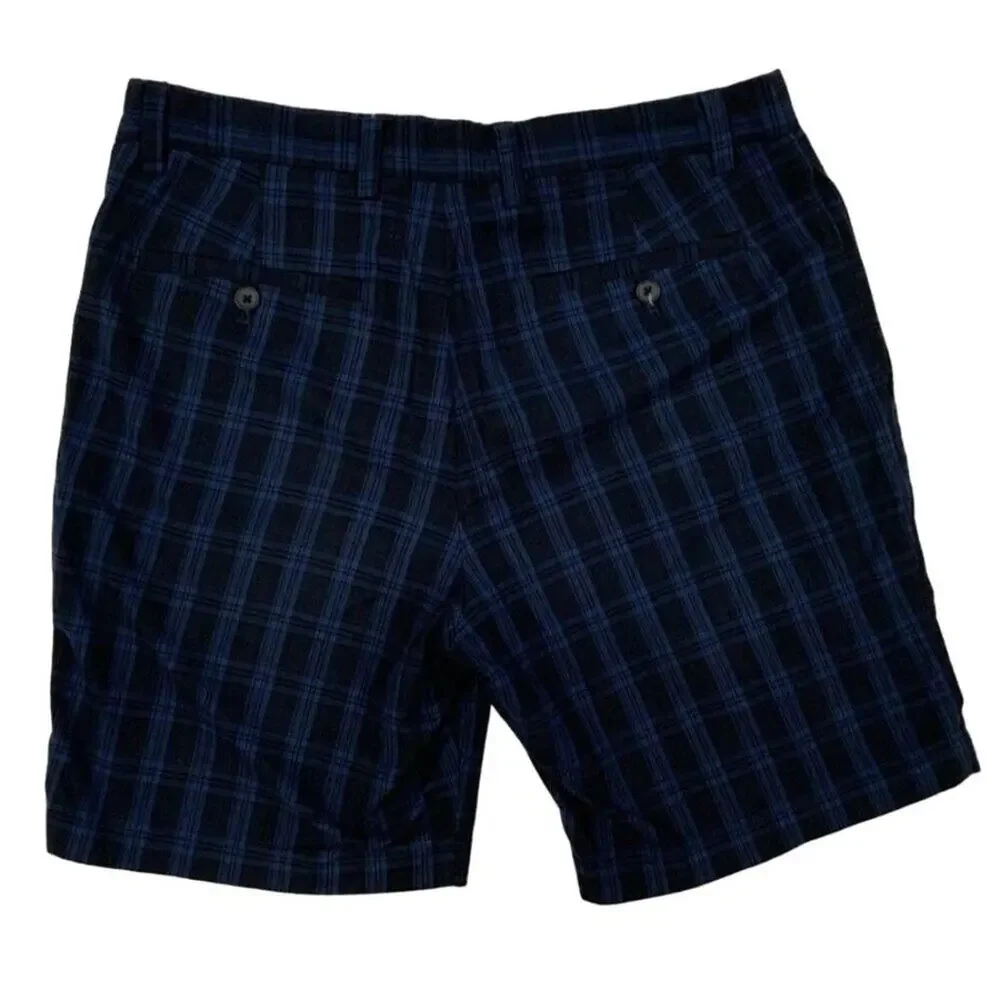 Banana Republic Aiden Club Shorts Men's Size 33 Blue Black Plaid Excellent very